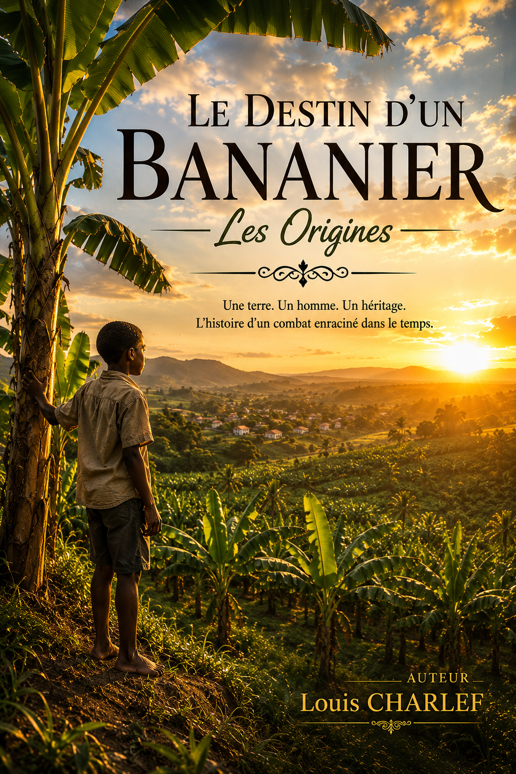 Couverture de livre · Réalisée — exemple Le Destin d'un Bananier — Les Origines