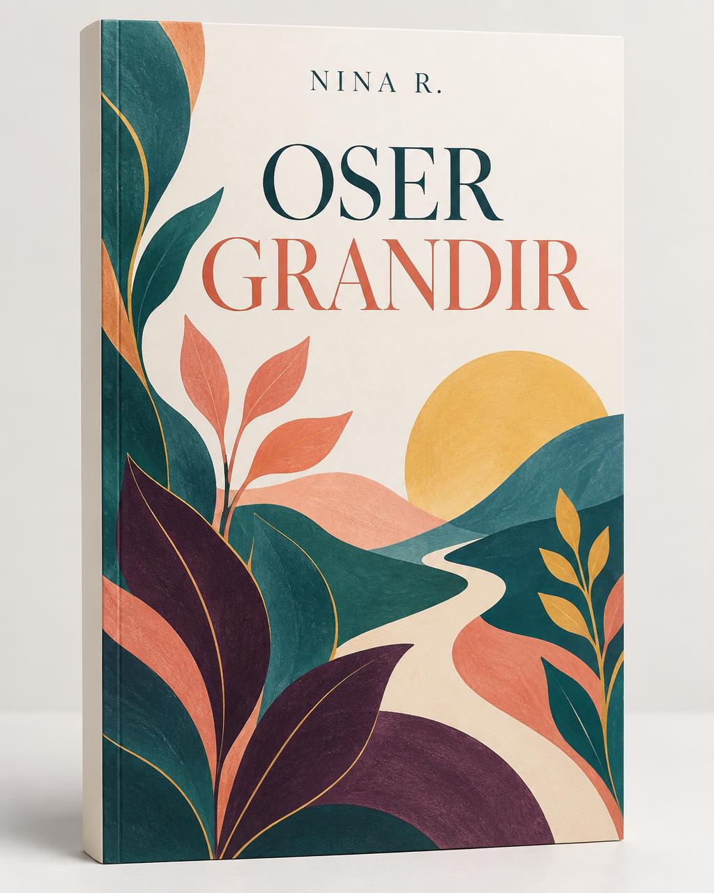 Couverture de livre — exemple Oser grandir