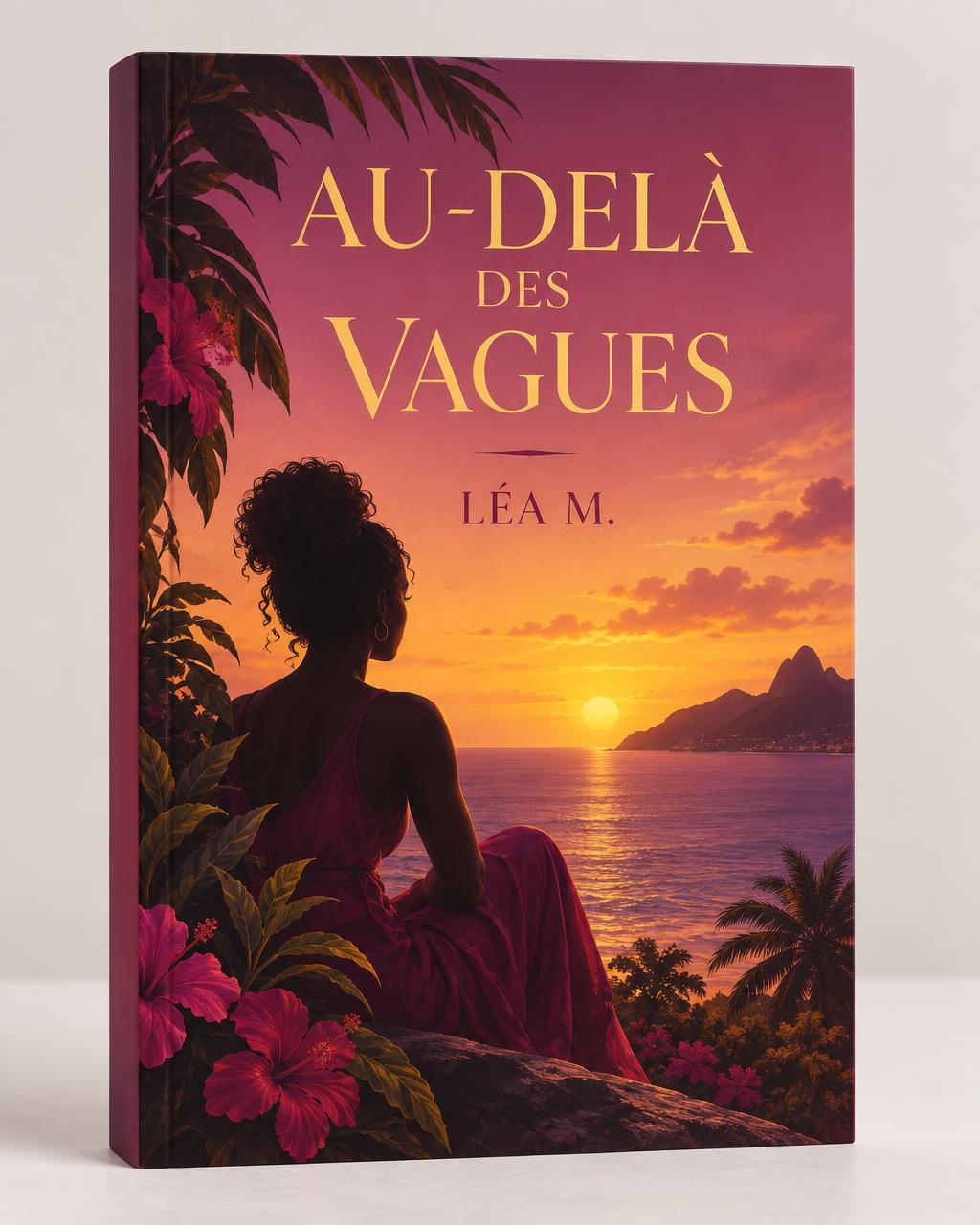 Couverture de livre — exemple Au-delà des vagues